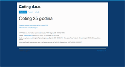 Desktop Screenshot of coting.hr